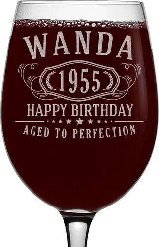 Miniatura 11 de Copa de vino personalizada sin tallo, grabada para el Día de la Madre, monograma circular, copa de vino personalizada para mamá, copas de vino