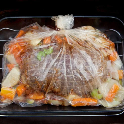 Miniatura 3 de ECOOPTS Bolsas para horno de pavo, bolsas de horno de gran tamaño para cocinar al horno, pollo, carne, jamón, mariscos, verduras, 10 bolsas