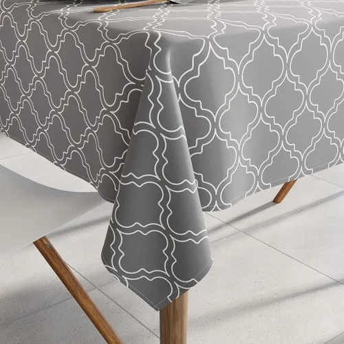 Miniatura 17 de Encasa XO Mantel de comedor – 57 pulgadas – Redondo (4.7 pies) para 4 plazas Algodón, lavable a máquina, mantel redondo Manteles para bodas