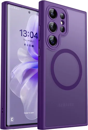 Miniatura 54 de CANSHN Funda diseñada para Samsung Galaxy A16-5G [protección completa de la cámara] [compatible con Magsafe] funda protectora trasera translúcida