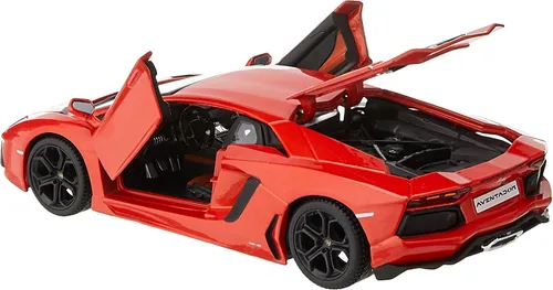 Miniatura 2 de Vehículo Maisto Lamborghini Aventador, LP 700, 4 Diecast, Anaranjado metálico