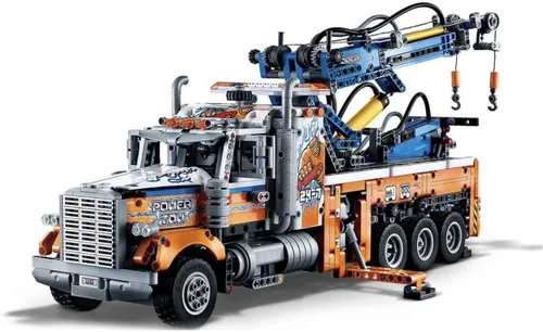 Miniatura 4 de Lego 42128 Technic - Camión de remolque resistente con grúa de juguete para niños y niñas con funciones mecánicas, juego de construcción de modelos