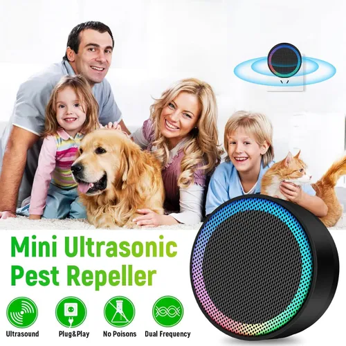 Miniatura 4 de Repelente ultrasónico de control de plagas actualizado 2026, trampas para ratones, enchufe interior, dispositivos electrónicos repelentes de ratones