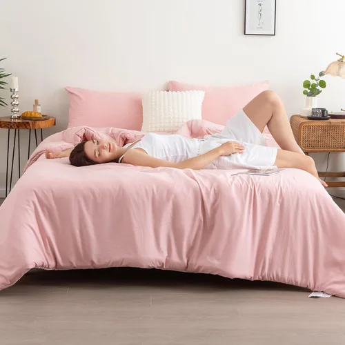 Miniatura 39 de COTTEBED Juego de edredón ultrasuave para cama King, para uso en todas las estaciones, peso ligero con microfibra de algodón lavado cálida y Verde
