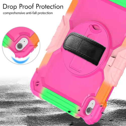 Miniatura 4 de Sibeitu Funda para iPad de 11ª (A16) 2025 y 10ª generación para niñas y mujeres, color rosa preppy de 10.9 pulgadas 2022, funda resistente para iPad