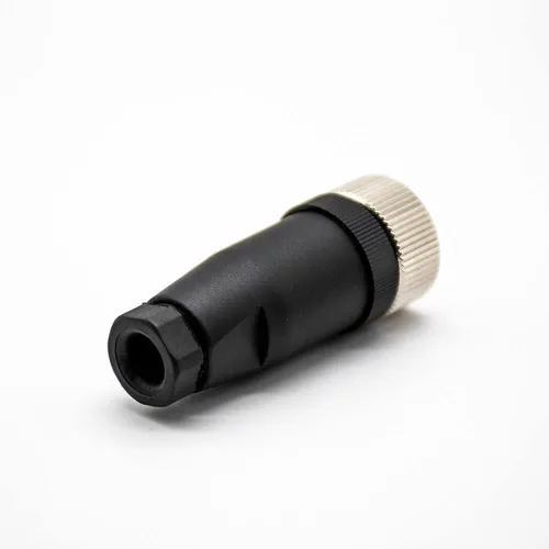 Miniatura 2 de Elecbee Conector de cable M12 Circular Impermeable Enchufe de Aviación Terminación de Tornillo Instalable en Campo Desapantallamiento Recto