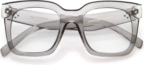 Miniatura 39 de zeroUV - Gafas de sol cuadradas retro de moda de gran tamaño para mujer estilo vintage 1.969 pulgadas