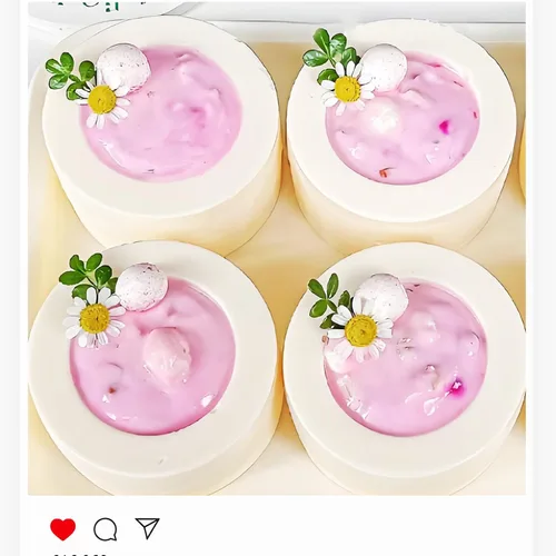 Miniatura 6 de Moldes grandes de silicona para chocolate, 6 cavidades redondas, moldes de vidrio para chupitos de hielo, galletas, dulces, postres, pudín y postre