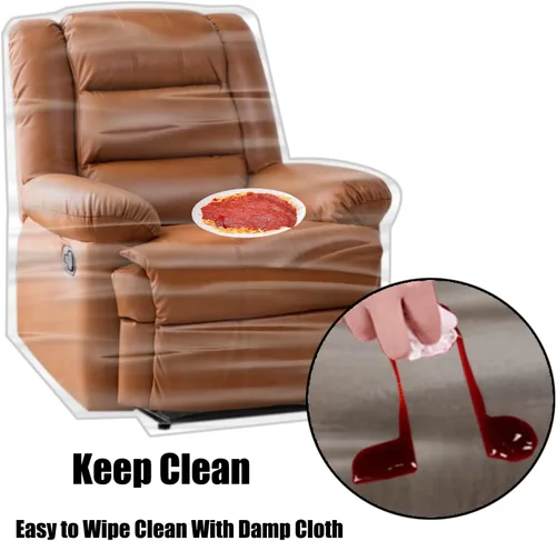 Miniatura 3 de Imperius Funda para sillón/sillón reclinable, resistente al agua, transparente, gruesa, resistente, cubierta protectora de plástico impermeable