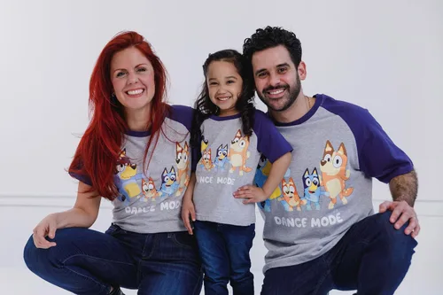 Miniatura 4 de Bluey Mom Dad Bingo Girls Matching Family T-Shirt Toddler to Adult