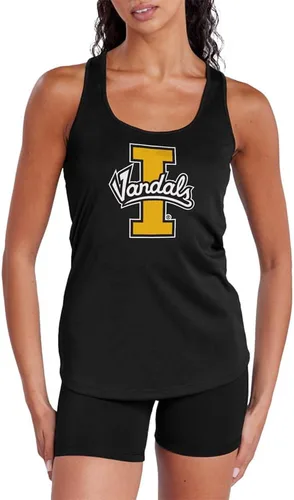 Miniatura 507 de Camiseta deportiva sin mangas oficial de NCAA Collegiate para mujer, con espalda cruzada, colección con logotipo primario