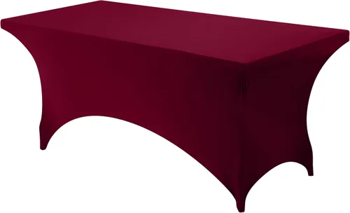 Miniatura 43 de Utopia Kitchen Mantel rectangular de spándex de 4 pies [1 unidad, negro] 200 GSM elástico, ajustado, lavable y resistente a las arrugas, cubierta