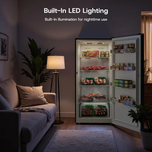 Miniatura 7 de Upstreman Congelador vertical de 14.0 pies cúbicos, congelador convertible con control electrónico inteligente, sin escarcha, Energy Star
