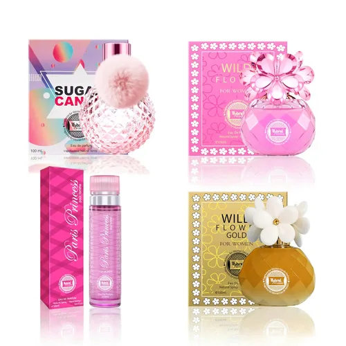 Miniatura 12 de Hybrid & Company Mujer 4 unids Black Opinion La Vie En Rose Paris Para Su Primavera Floración Perfume Natural Spray Fresco Fragancia