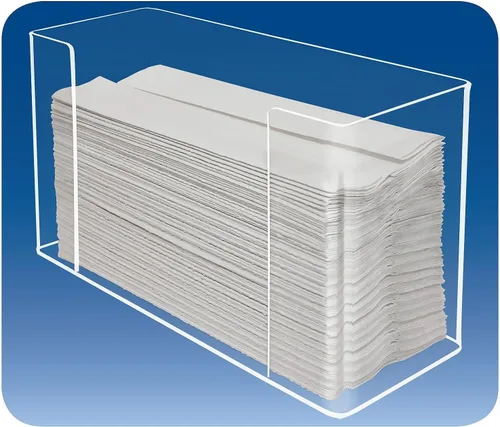 Miniatura 4 de Kantek Soporte dispensador de toallas de papel acrílico montado en la pared, para uso en servicio de alimentos, atención médica, baño, 11.5 x 4.2 x