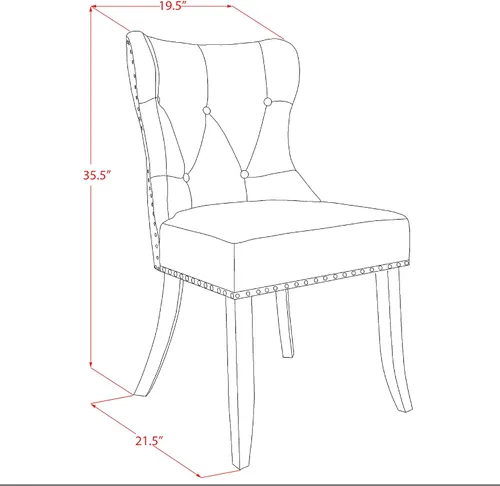 Miniatura 11 de East West Furniture ESSI3-BCH-21 - Juego de comedor de 3 piezas para espacios pequeños, contiene una mesa de comedor redonda con pedestal y 2 sillas