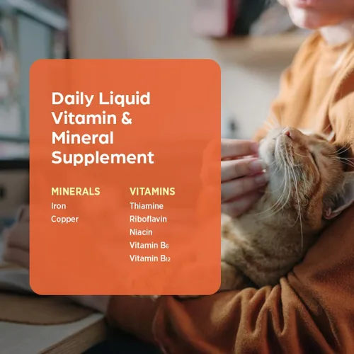Miniatura 5 de Suplemento líquido de vitaminas y minerales para perros y gatos, sabor a hígado de res, 4 onzas