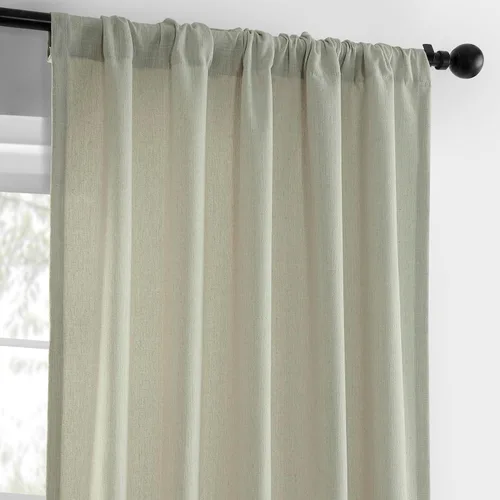 Miniatura 5 de HPD Half Price Drapes - Cortinas básicas de lino sintético de 84 pulgadas de largo, par de 2 paneles - 50 pulgadas de ancho x 84 pulgadas de largo