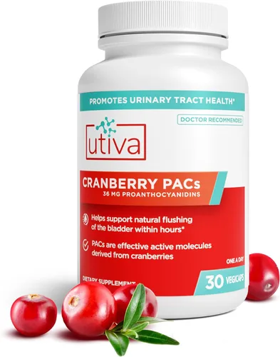 Szio+ Utiva Arándano PACs – Ingredientes clínicamente estudiados 36mg de extracto de PACs - Prevención de UTI para mujeres - Salud del tracto