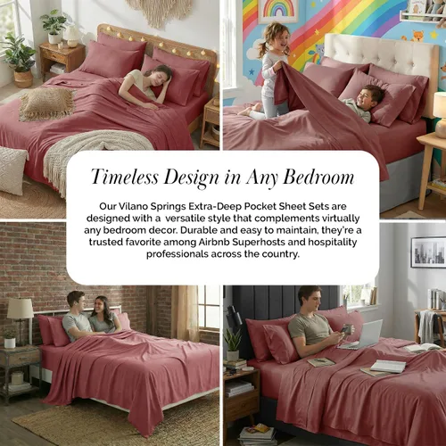 Miniatura 332 de Southshore Fine Living, Inc. Juego de 7 piezas de sábanas King divididas para cama ajustable, juego de sábanas King divididas con bolsillo de 21