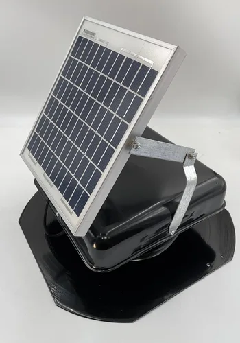 Miniatura 5 de Solar Mega RoofBlaster 2.0 con ventilación negra (montaje en panel solar ajustable) Ventilación solar del ático Ventilación solar de techo