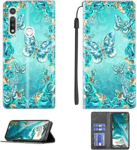 Miniatura 123 de Funda para Moto One Zoom compatible con Motorola One Zoom Phone Case Flip Stand Cover Magnetic Close YHD