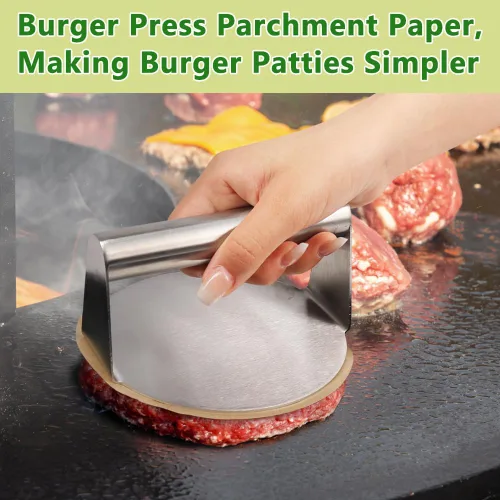 Miniatura 6 de BOYAN Círculos de Papel Pergamino de 6 Pulgadas, Juego de 220, Papel para Hamburguesas/Papel para Prensa de Hamburguesas, Papel Pergamino Redondo