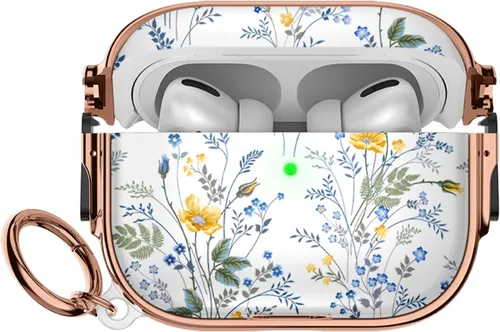 Miniatura 30 de Maxjoy para Funda Linda de AirPods 2 (2019) con Bloqueo de Seguridad, Compatible con Funda de AirPod de 2ª Generación de Mármol para Mujeres
