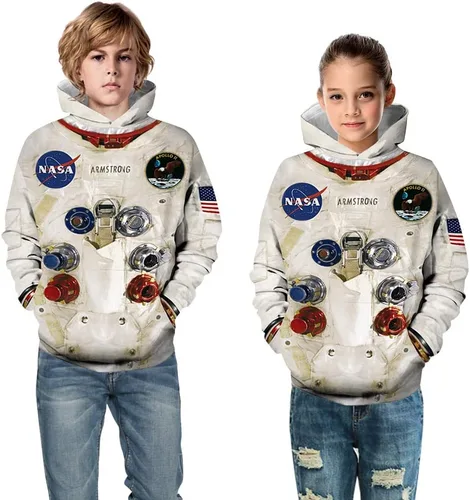 Miniatura 5 de Plustrong Kids Boys Halloween Costume 3D Sweatshirts Pullover Hoodies for Kids 6-16 Years