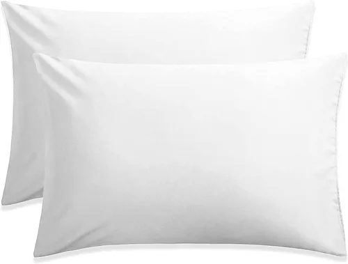 Miniatura 16 de Funda de Almohada de Viaje 12x18 Paquete de 2 Piezas 100% Algodón Egipcio Cierre de Sobre 500 Número de Hilos Funda de Almohada para Niños Pequeños