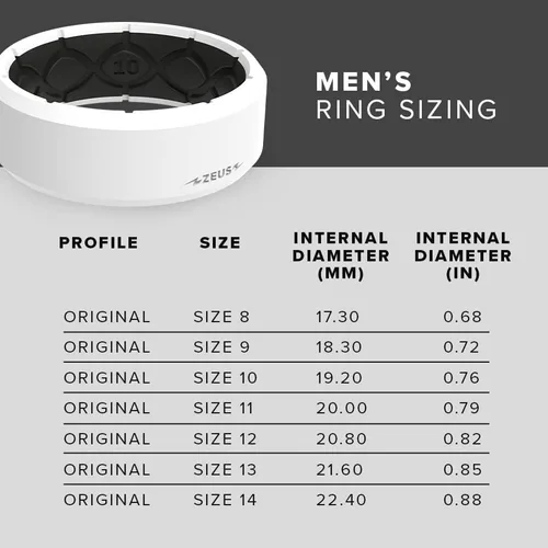 Miniatura 5 de Groove Life - Anillo de boda de goma transpirable para hombres, de silicona sólida, diseño único, anillo de ajuste cómodo