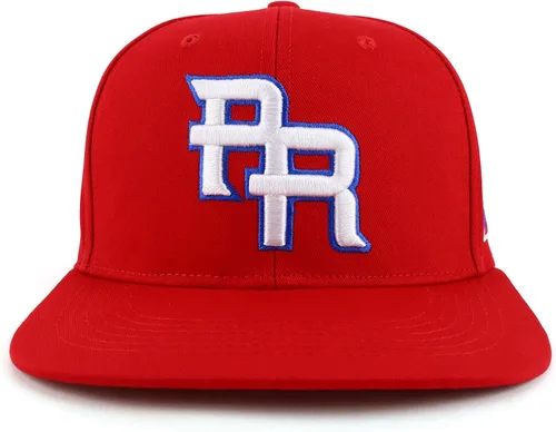 Miniatura 2 de Trendy Apparel Shop PR - Gorra bordada con pico plano 3D con bandera de Puerto Rico