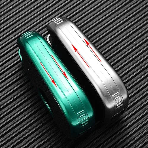 Miniatura 9 de SANRILY Funda de cuero con textura para llavero Peugeot 208 301 308 508 2008 3008 protección completa sin llave con llaveros, color verde