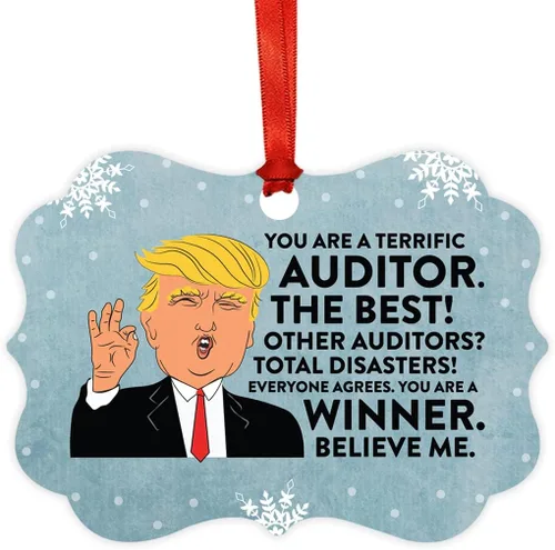 Miniatura 14 de Andaz Press Presidente Donald Trump Fancy Frame Recuerdo Adorno de Navidad Regalo de broma Ejecutivo de Cuenta, 1 paquete, Divertidas Ideas