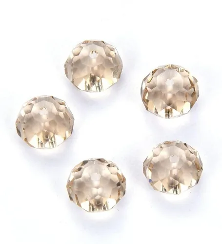 Miniatura 19 de 50 cuentas de cristal Adabele austriaco de 0.394 pulgadas facetadas sueltas Rondelle Siam rojo espaciador compatible con cristales de Swarovski 5040