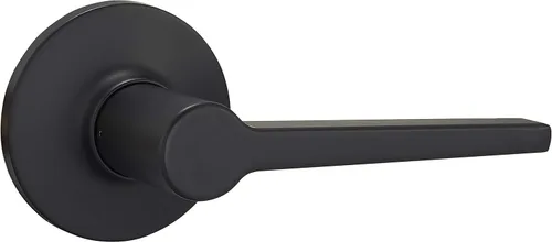 Miniatura 2 de Amazon Basics Manchester Palanca de Puerta - Paso (Sin Llave) - Negro Mate, Paquete de 1