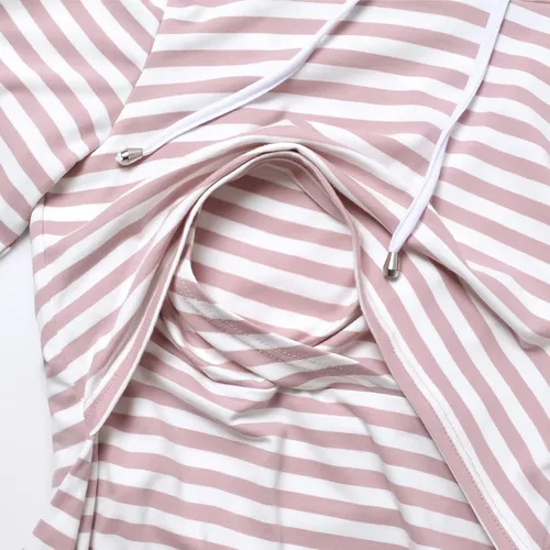 Miniatura 173 de GINKANA Sudadera con capucha para mujer, manga larga, lactancia materna, ropa casual