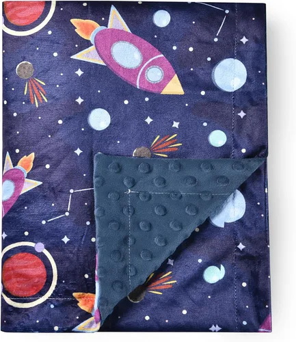 Miniatura 11 de Manta de bebé súper suave de minky, manta de animales lindos con respaldo punteado para recién nacidos, guardería, cochecito que recibe ropa de cama