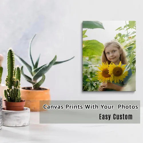 Miniatura 2 de GMissT Impresiones en lienzo con tus fotos – Cuadros personalizados sobre lienzo póster personalizado para decoración del hogar – Marcos flotantes
