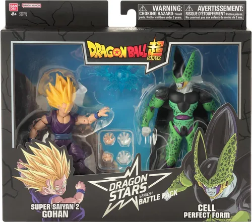 Miniatura 6 de Dragon Stars Series - Dragon Ball Super - Set de figuras de acción de batalla Dragon Ball Super, Gohan Super Saiyan 2 vs. Cell