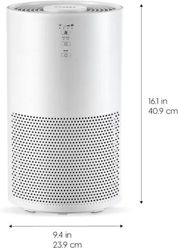 Miniatura 4 de IRIS USA WOOZOO - Purificador de aire True HEPA, filtro H13 3 en 1 elimina el 99.97% de las partículas, pelo de mascotas, humo y olores, cubre hasta