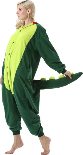 Miniatura 3 de DarkCom Pijama de una pieza de animal para mujer y hombre, disfraz de Halloween, ropa de dormir de Navidad