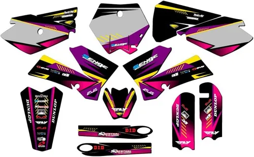 Miniatura 13 de Kit de base gráfica SX 105 Surge Black Senge 2006-2012 compatible con KTM