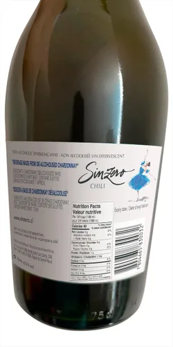 Miniatura 3 de SINZERO Sparkling Brut - Alternativa al champán seco sin alcohol, baja en calorías, acidez equilibrada, 25.4 onzas líquidas