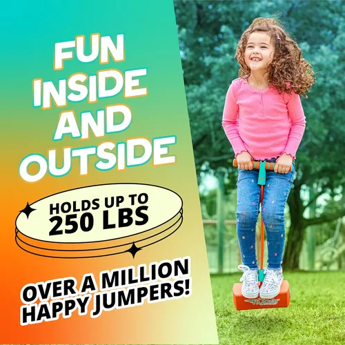 Miniatura 5 de Flybar My First Foam Pogo Jumper para niños, divertido y seguro Pogo Stick para niños pequeños, espuma duradera y puente elástico para edades de 3