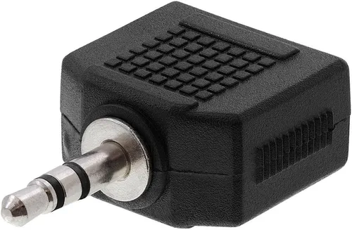 Miniatura 10 de Cmple - [Paquete de 10] Adaptador de audio para avión dual de 0.138 in macho a 0.138 in hembra, adaptador de audio estéreo para auriculares de vuelo