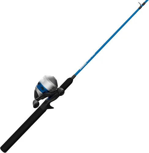 Zebco Salt Fisher 33 Spincast - Combo de carrete y caña de pescar, 6 pies 6 pulgadas, 2 piezas de potencia media-pesada, varilla de fibra de vidrio