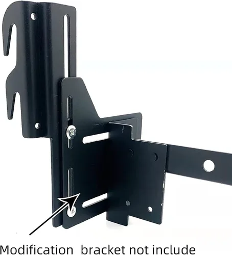 Miniatura 7 de 2 soportes de conversión de marco de cama atornillados a gancho #711 para cabecero o estribo, kit de adaptador de gancho de cama con herrajes