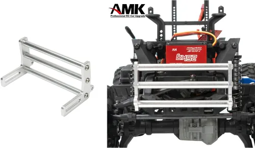 Miniatura 7 de Parachoques delantero RC, parachoques de aleación de aluminio, parachoques delantero de metal para automóvil RC 1/10 RC chasis Gspeed LCG TRX4 SCX10
