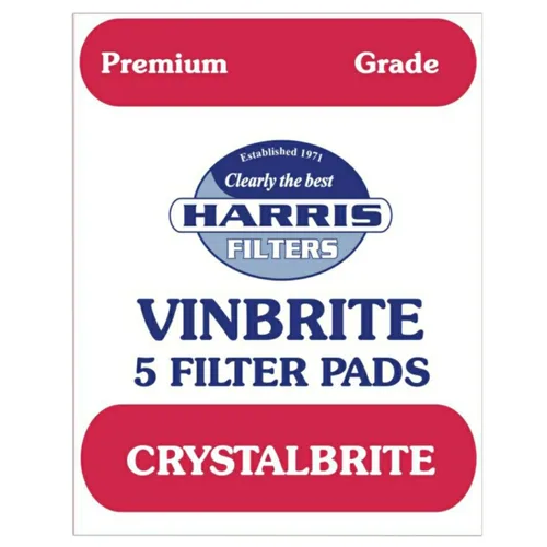 Miniatura 2 de 5 almohadillas de filtro Harris Crystalbrite, paquete de 5 unidades, uso con kit de filtro Harris Vinbrite MK3